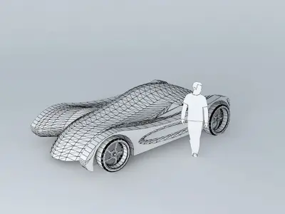 Light Lines Car Free 3D model