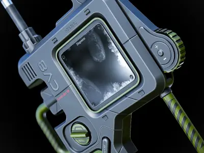 Sci-fi Controller V8 Low-poly 3D model