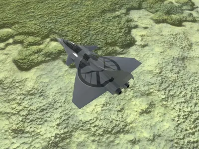 Dassault Rafale  Low-poly 3D model