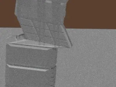 Sci Fi Buildings Pack of 5 Free low-poly 3D model