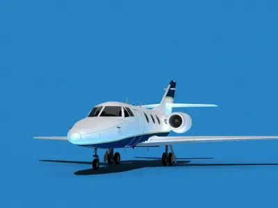 Dassault Falcon 10 V15 3D model