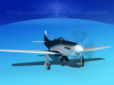 P-51 Mustang Sport V08 3D model
