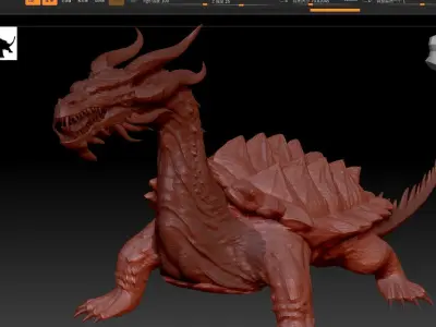 Chinese Dragon  Xuanwu 3D model