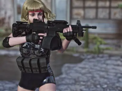 Negev Light Machine gun 3D model