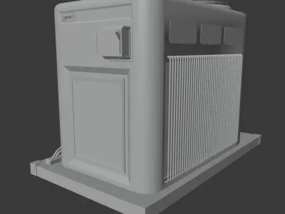 Rooftop AC unit Low-poly 3D model