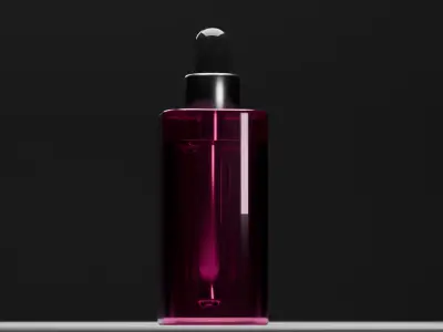 Essence Dropper Bottle 3D Model 3D model