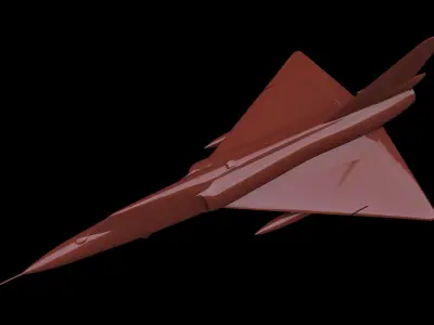 Convair F-106A Delta Dart Free low-poly 3D model
