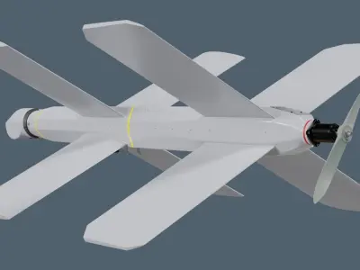 Lancet Drone High Poly 3D model