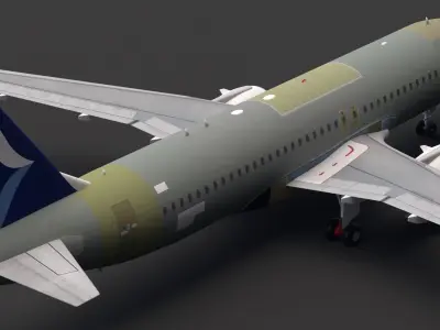 Aegean A320neo Unpainted 3D model