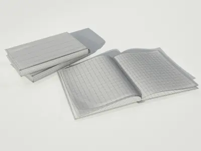 Decorative set of books Free low-poly 3D model