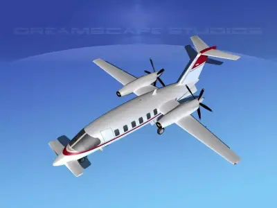 Piaggio P180 Avanti V15 3D model