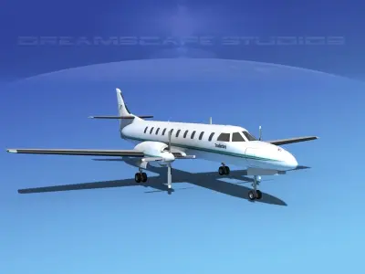 Swearingen SA226 Metroliner Trans Northern 3D model
