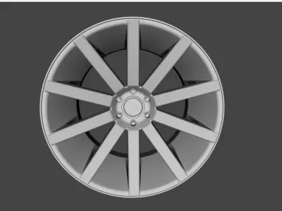 WHEEL BASED on DUB CHR CHROME 3D model
