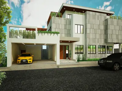 korean villa Free 3D print model