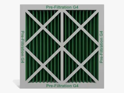 Pleated Filter 3D model