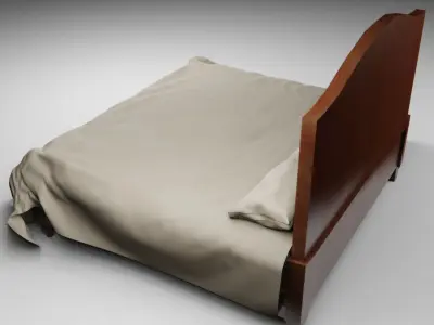 Old Timey Bed Free 3D model