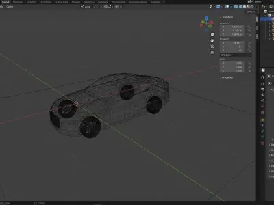 Low Poly Sports Car 1 Free low-poly 3D model
