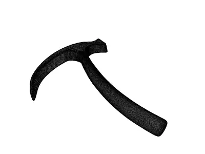 Rusty Iron Crowbar 3D Model 3D model