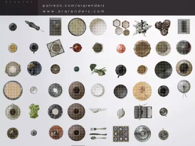 Cutouts collection abstract rug Texture