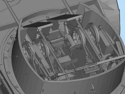 British self propelled antiaircraft gun RT-1 3D model