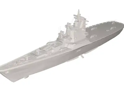 Military Ship 3D model