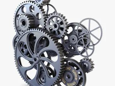 Gear mechanism v 2 3D model