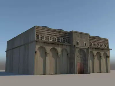 Medieval inn 3D model