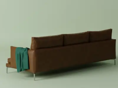 Williams leather sofa Free 3D model