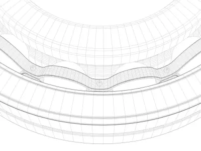 A set of models of six ball and roller bearings 3D model