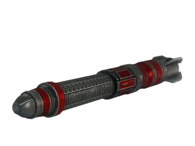 Missile 3 sci-fi low poly Low-poly 3D model