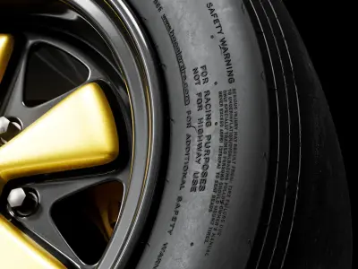 Hoosier NWES GT 330 700 R15 3D model