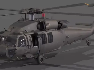 Sikorsky UH-60 Black Hawk 3D model