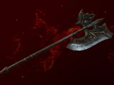 Fantasy Axe Game 3d model Low-poly 3D model Low-poly 3D model