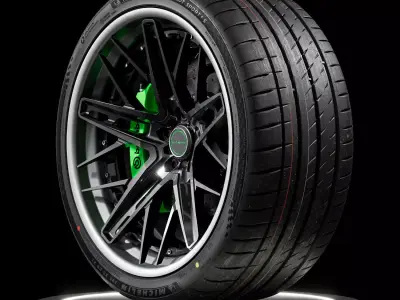 Michelin Pilot Sport 4S 295 30 ZR21 102Y 3D model