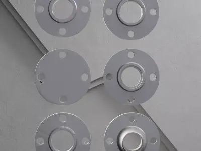 All Type of Piping Flanges ASME Standard 3D model