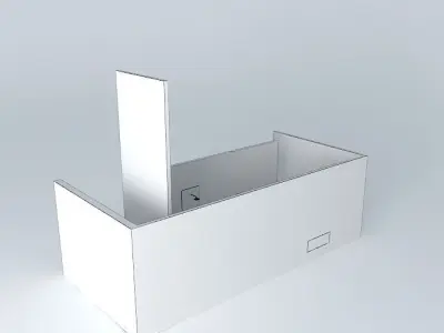 miriorkut office desk with top and bottom Free 3D model