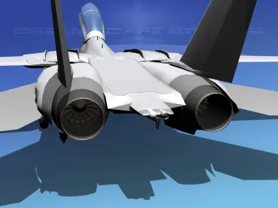 Grumman F-14D Tomcat T03a VF1 3D model