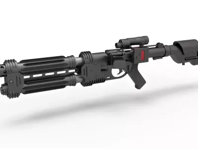 Shore trooper Blaster E-22 from Star Wars Rogue One 3D model