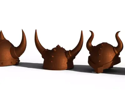 Warrior Helmet Set 3D model