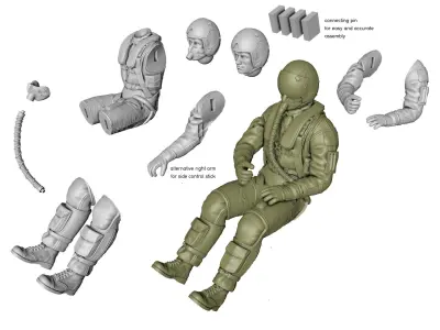 Generic Jet Pilot 3D print model