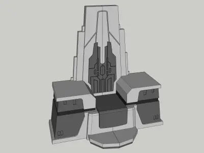Star Wars Supreme Leader Snoke Throne 6 3 75 and 12inch 3D print model