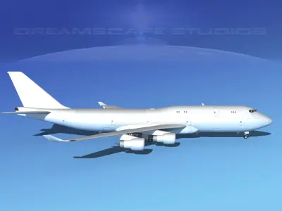 Boeing 747-8 Freighter Bare Metal 3D model