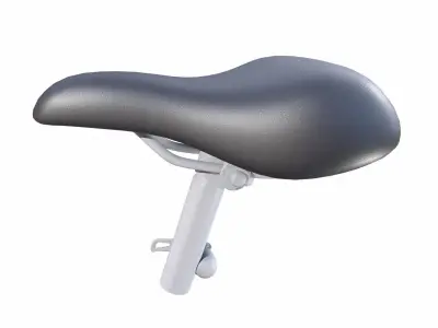 Bicycle Seat Low-poly 3D model 8