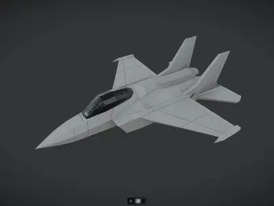 Spacecraft Jet aircraft plane 3dmodel 09 3D model