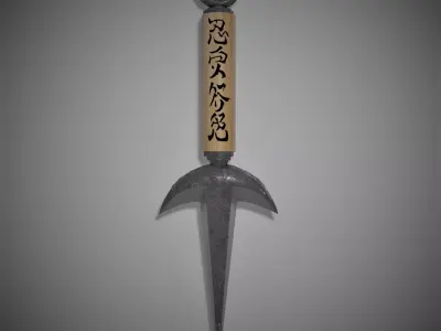 Minatos Kunai Knife 3D model
