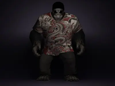 BigFoot Low-poly 3D model