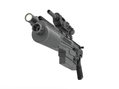 Blaster rifle A300 3D model