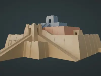 Ziggurat of ur 3D model