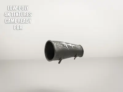 Roman Armor Militar Bracelet Gauntlet Low-poly 3D model