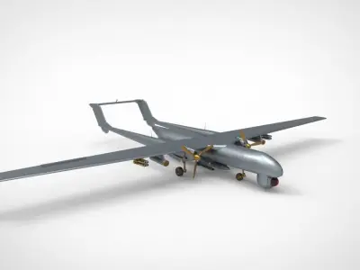 TAI Anka Turkish Drone UAV 3D model